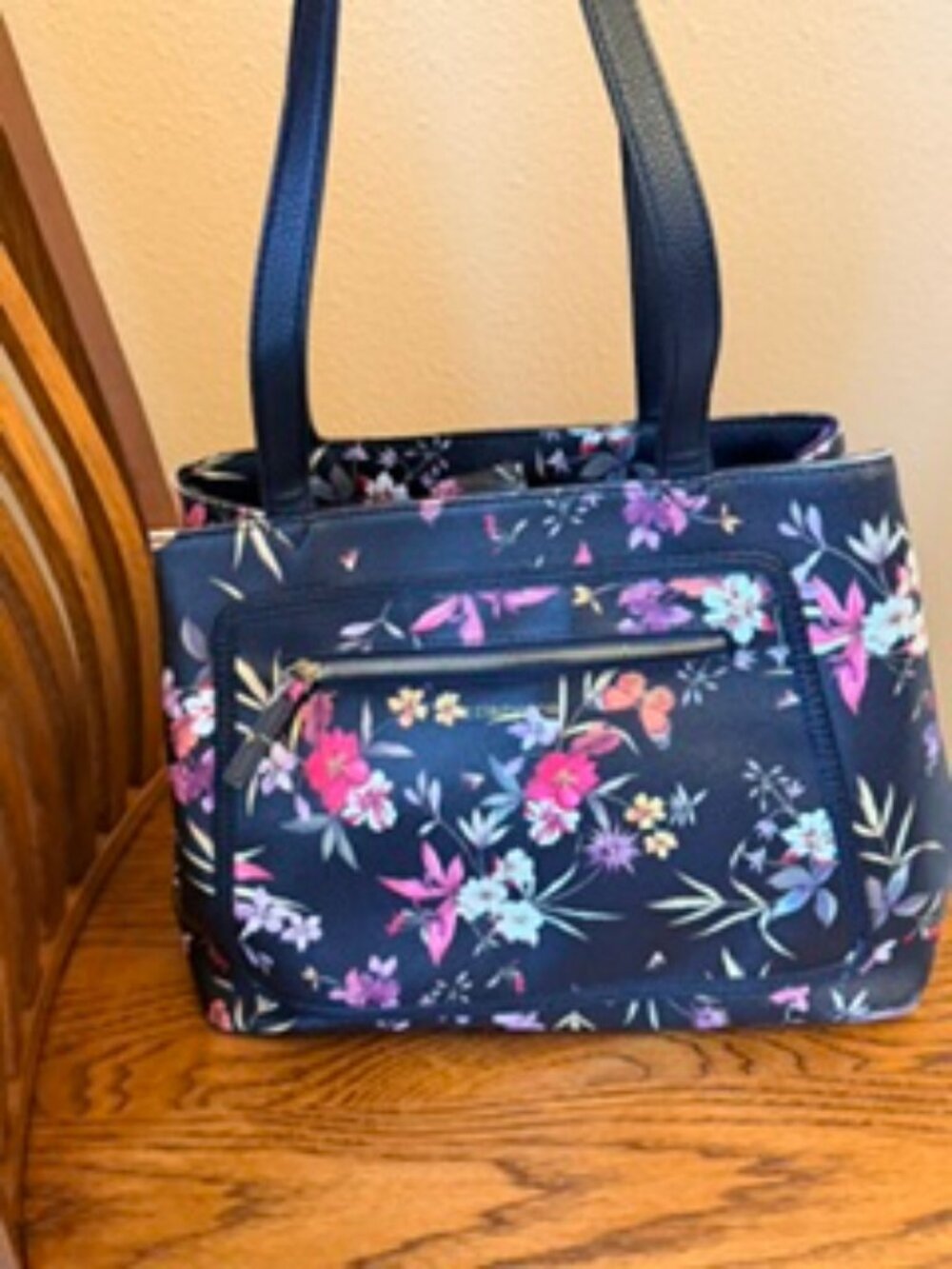 Liz Claiborne Purse black floral